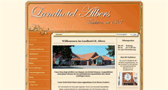 Desktop Screenshot of landhotel-albers.de