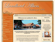 Tablet Screenshot of landhotel-albers.de